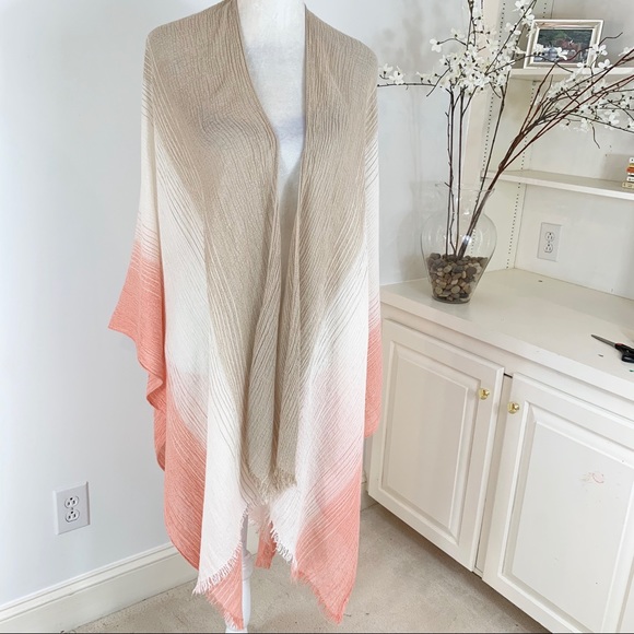 Accessory St. Accessories - Accessory St. Gauze Taupe/Melon/Beige Wrap
